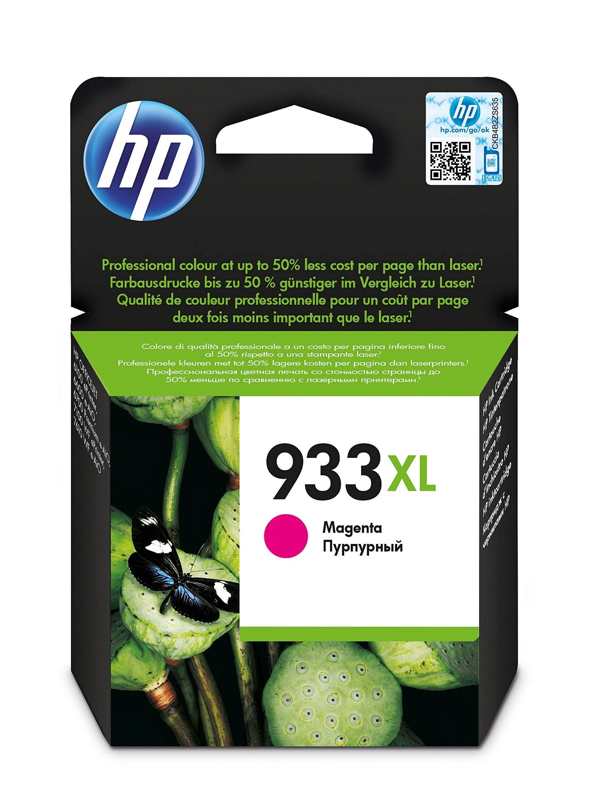 HP 933XL Printer Ink Cartridge - Magenta