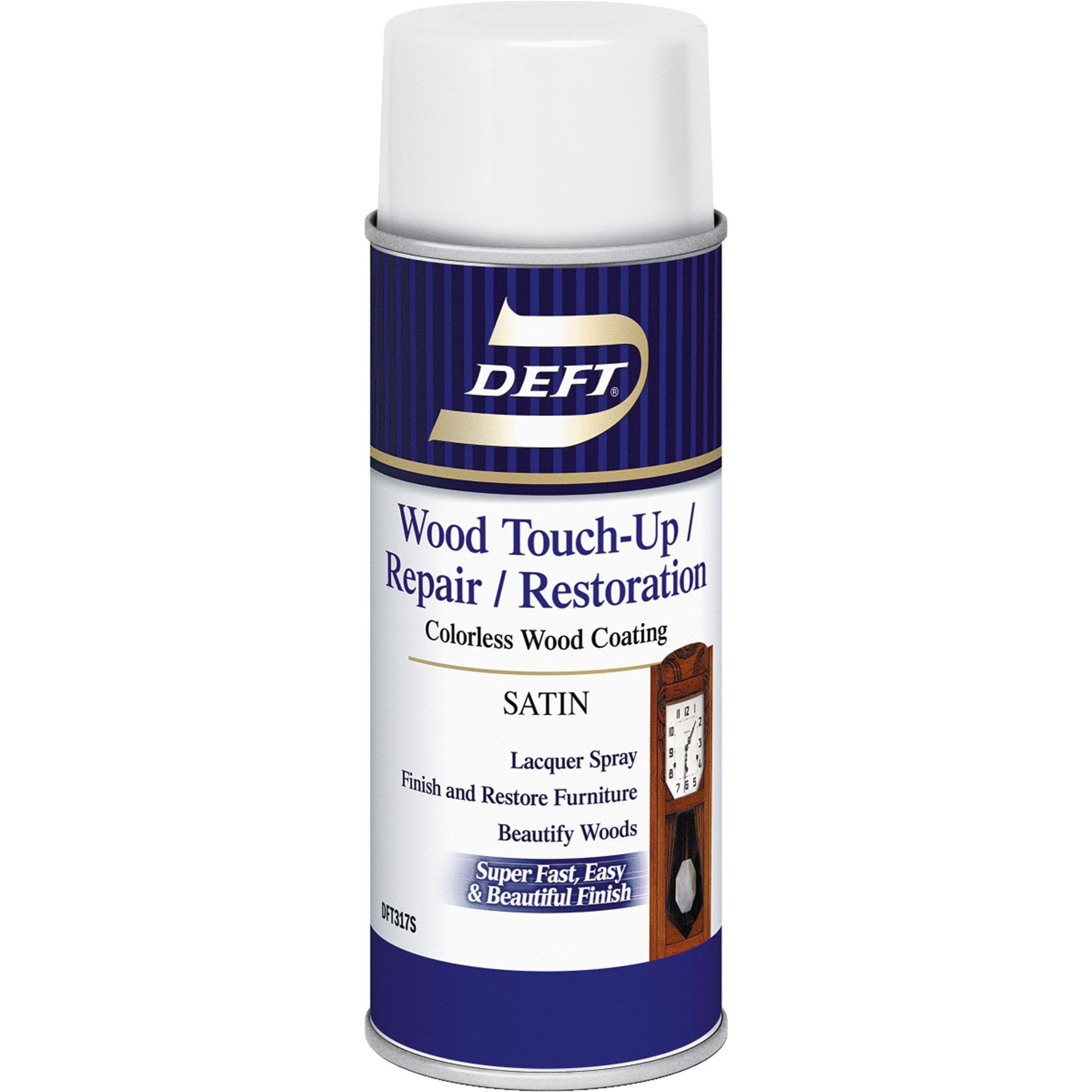 Deft VOC Compliant Clear Wood Finish Interior Spray Lacquer - 12.25oz