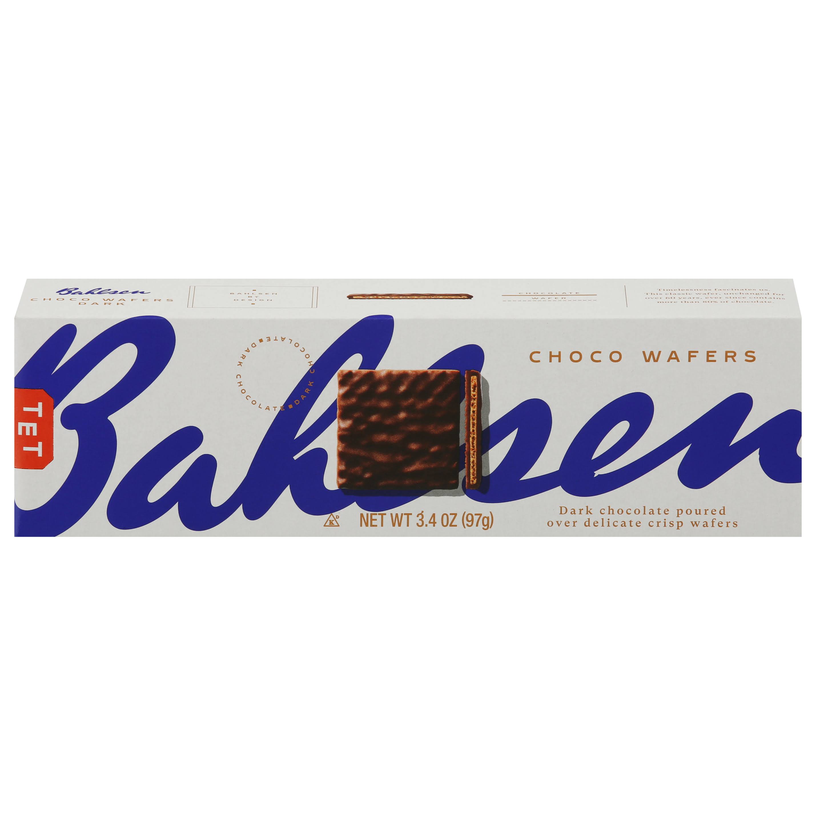 Bahlsen Choco Wafers, Dark Chocolate - 3.4 oz