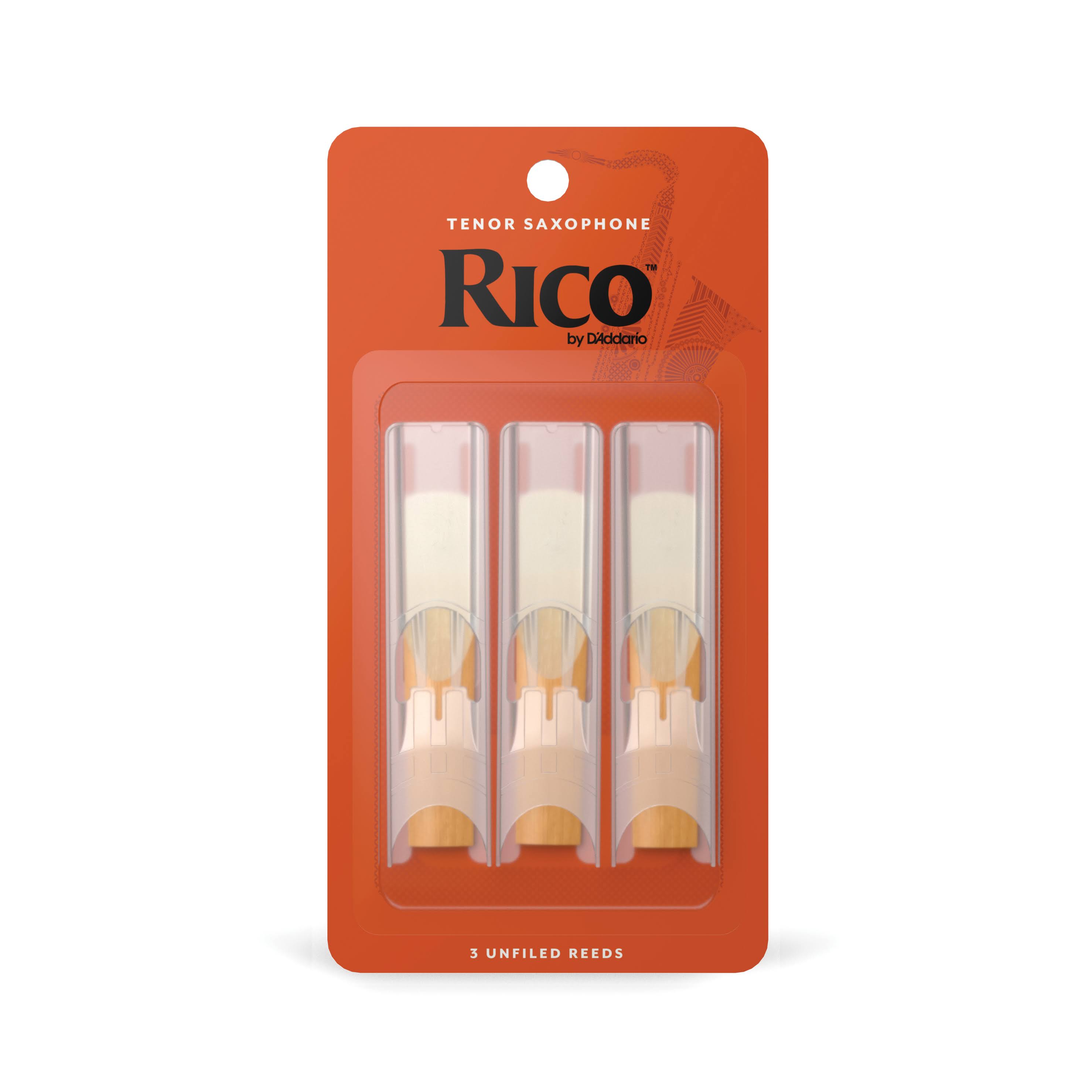 Rico Tenor Saxophone Reeds - Box of 3, Strength 3.5