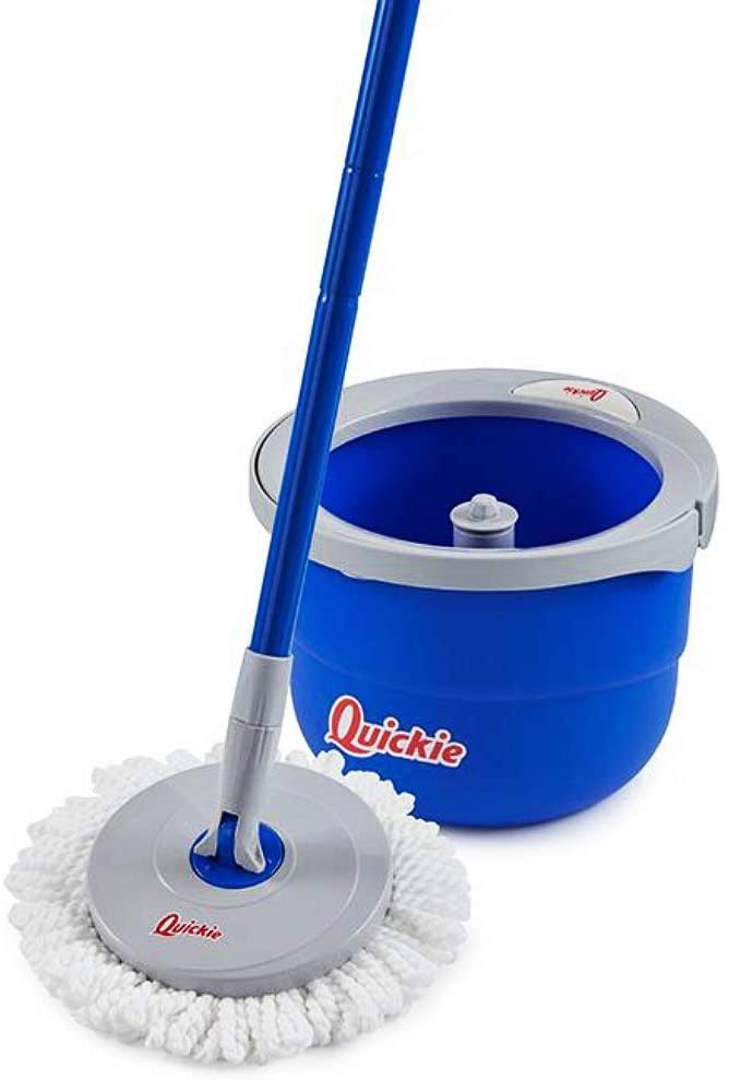 Quickie 2052228 Mop + Bucket Compact Spin Kit