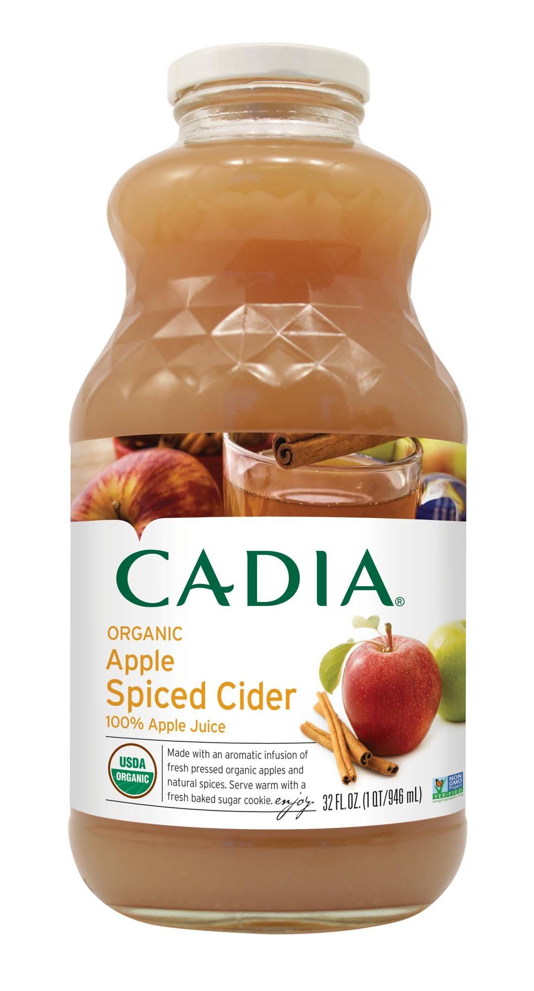 Cadia Spiced Cider, Organic, Apple - 32 fl oz