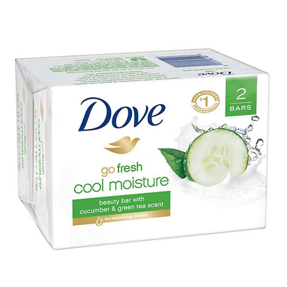 Dove Go Fresh Cool Moisture Beauty Bar - 4oz, 2ct, Cucumber and Green Tea Scent