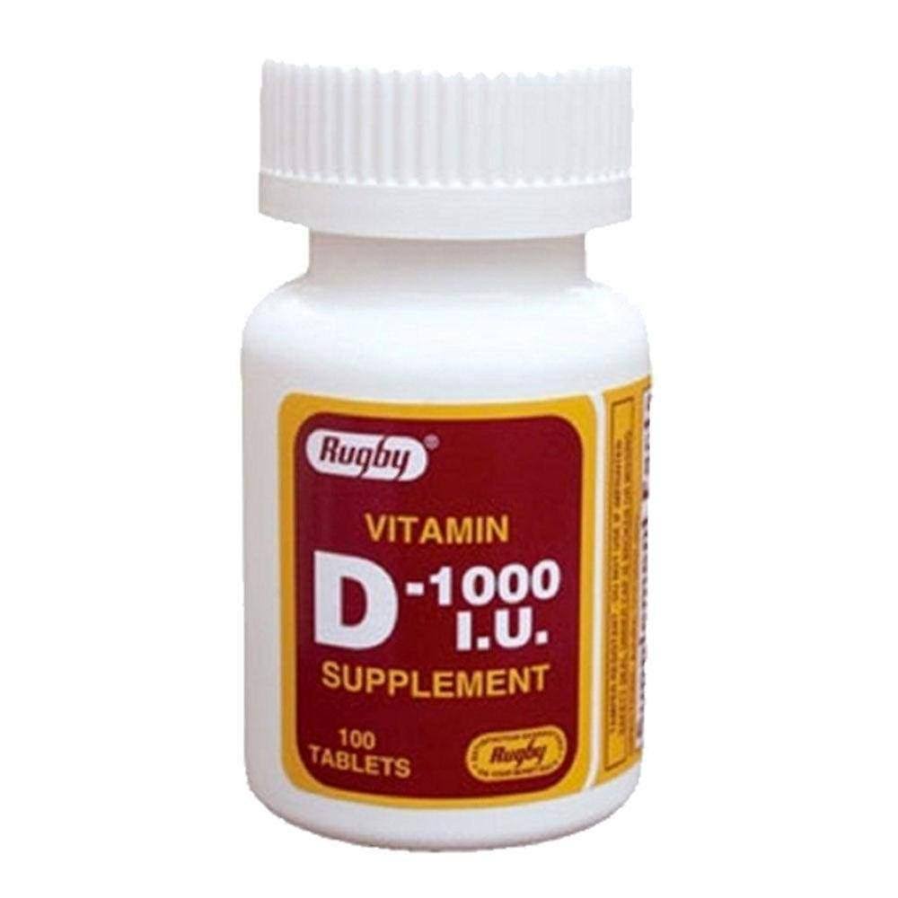 Rugby Vitamin D 1000 IU Supplement - 100ct