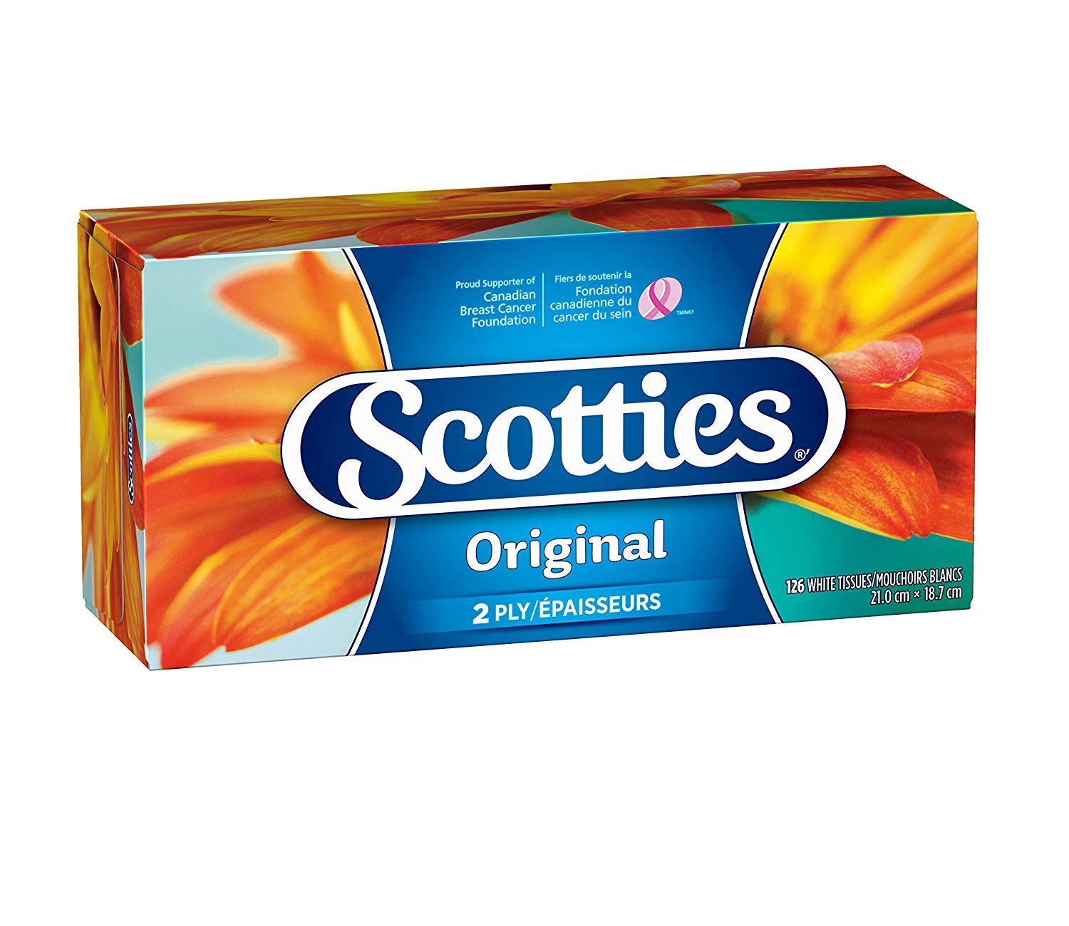 Scotties 2 Ply Facial Tissues - 21cm x 18.7cm