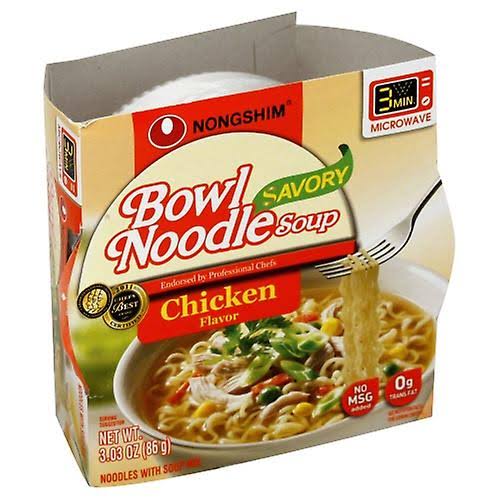Nongshim Bowl Noodle Soup - Savory Chicken, 86g