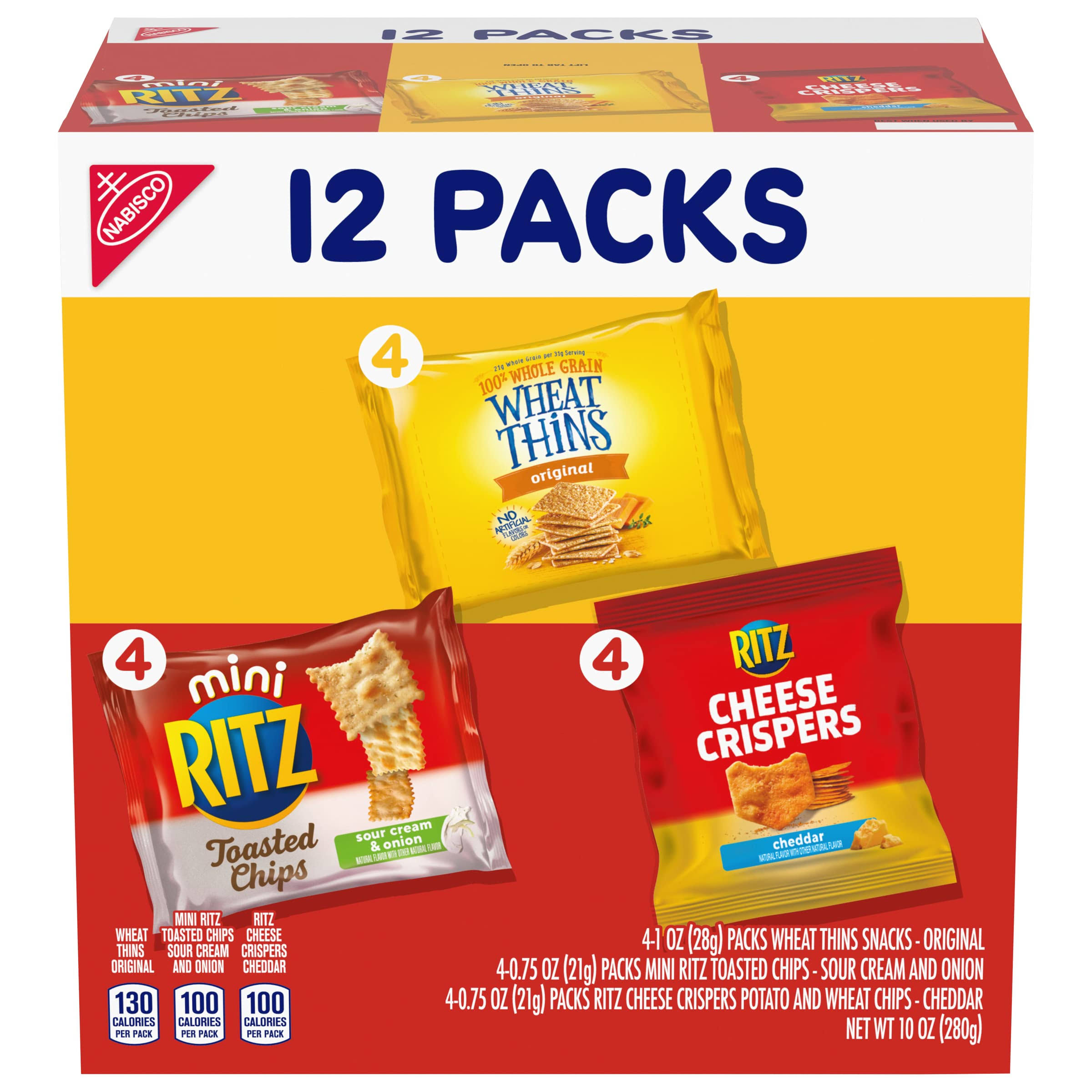Nabisco Snacks, Assorted, 12 Pack - 12 packs, 10 oz