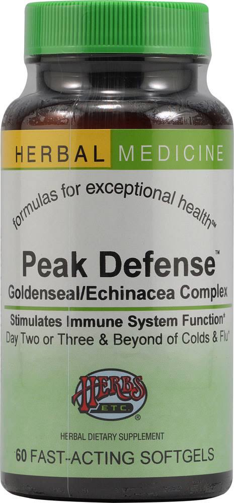 Herbs Etc - Peak Defense - 60 Softgels