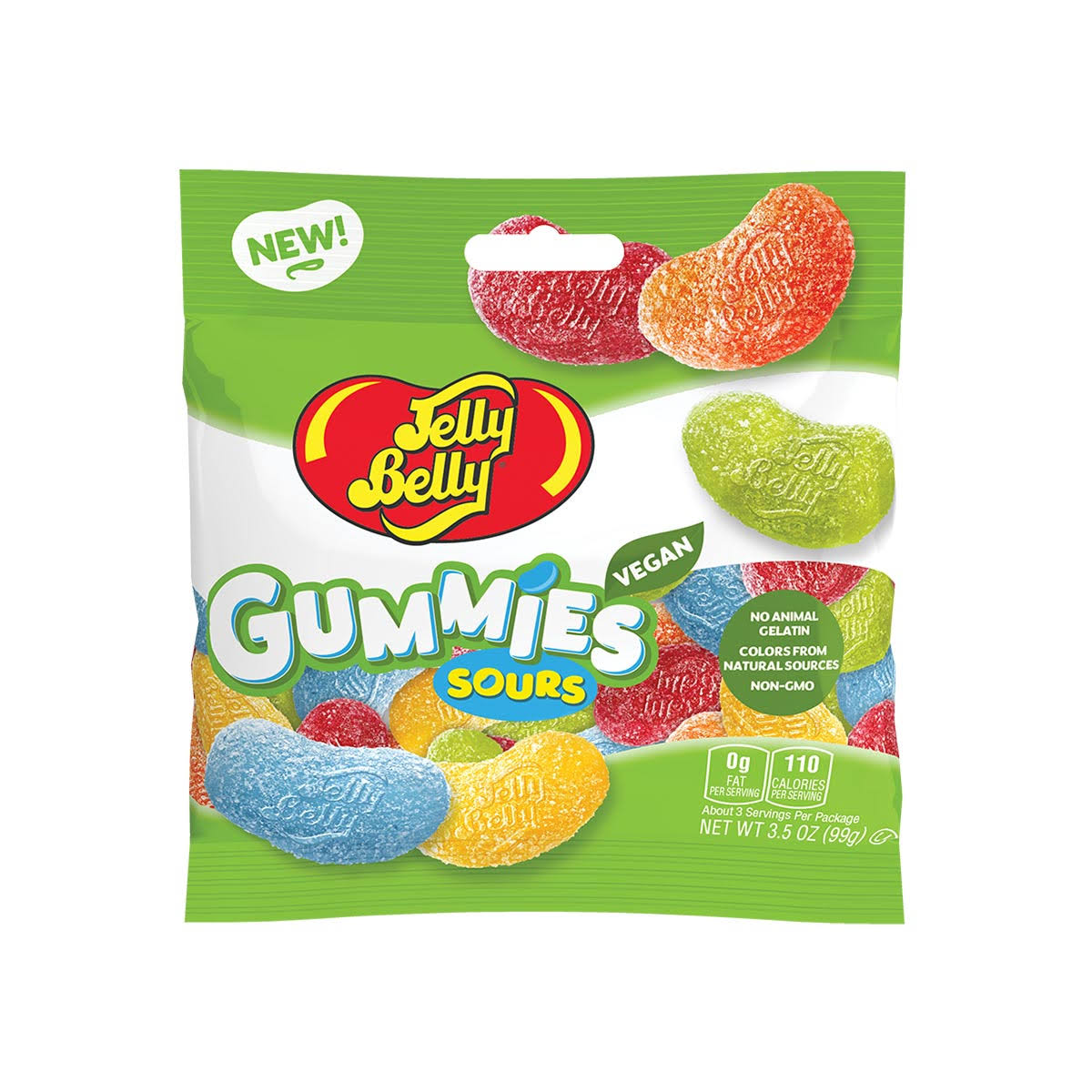 Jelly Belly : Assorted Sour Gummies 3.5 oz Bag
