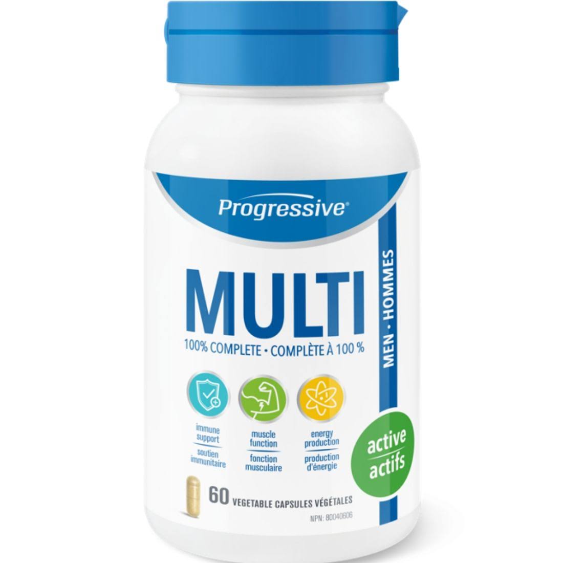 Progressive Men's Vitamin and Mineral Supplement - 120ct