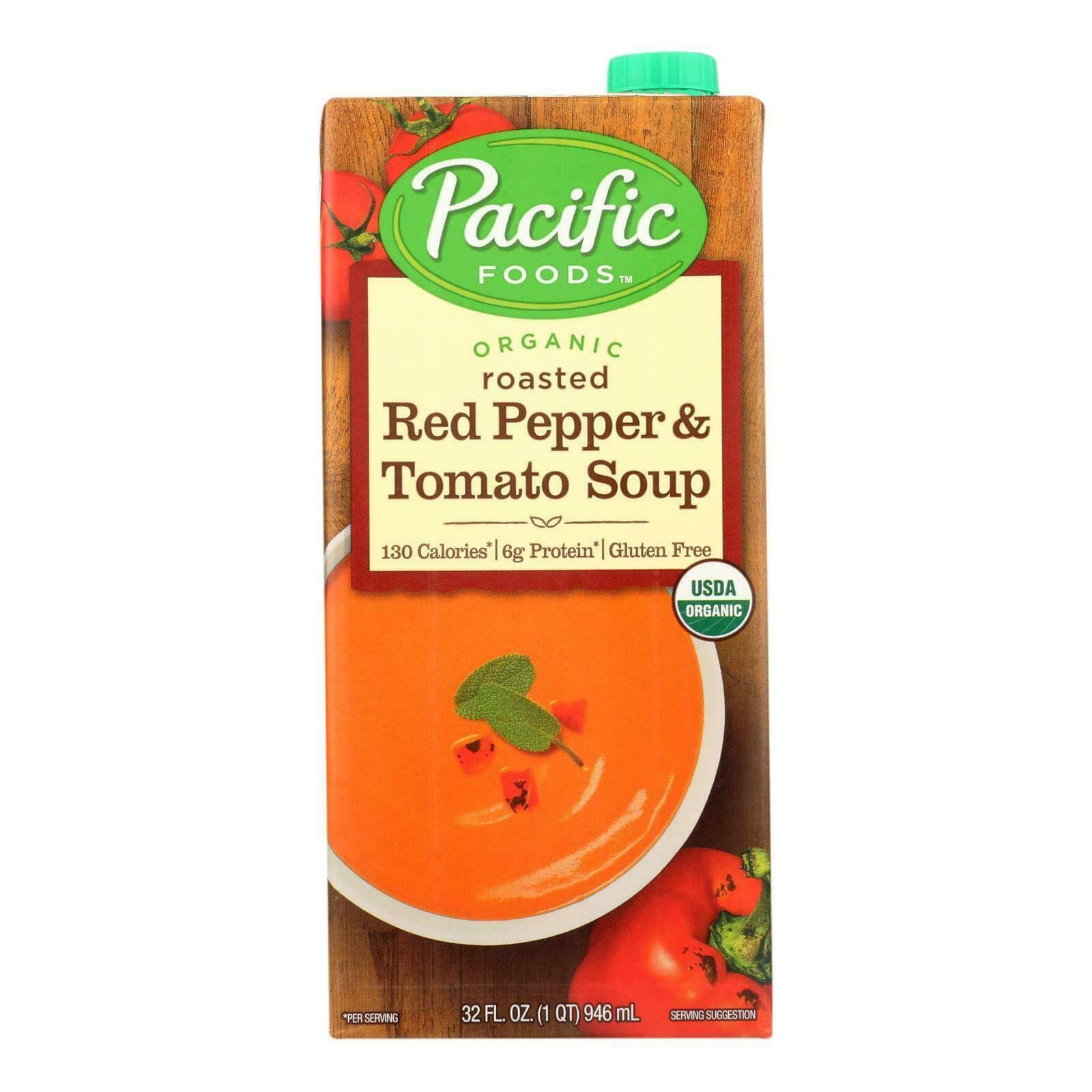 Pacific Organic Soup - Roasted Red Pepper and Tomato, 32 Oz