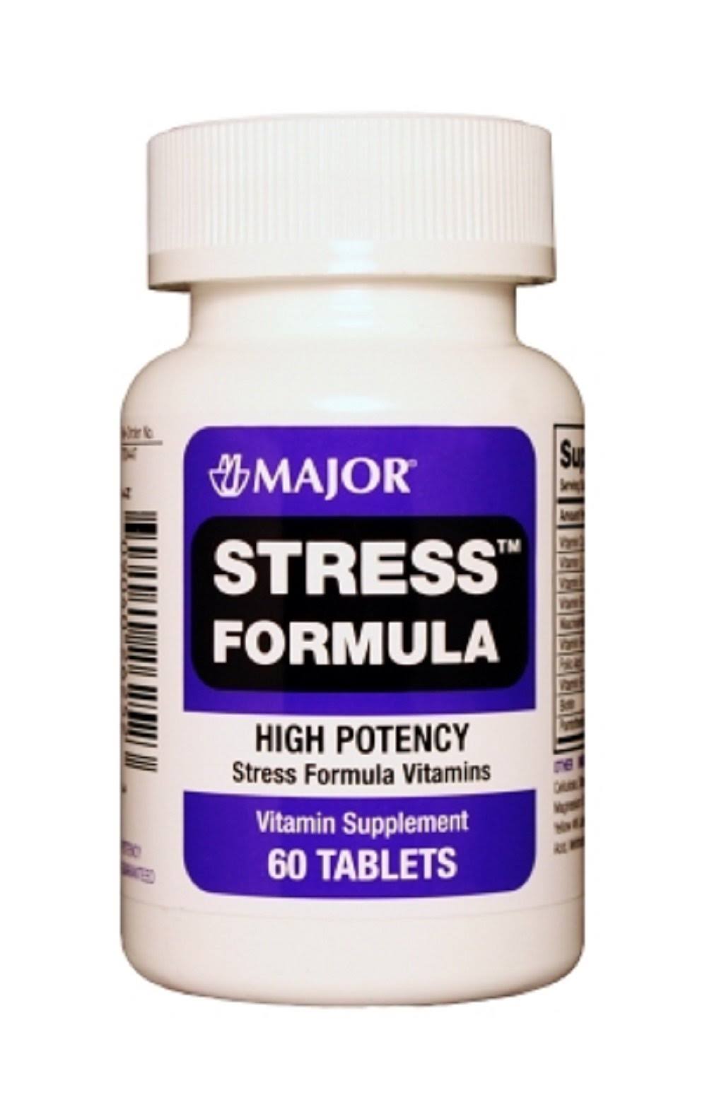 Major Stress Formula High Potency Vitamin Supplement 500mg 60 Tablets