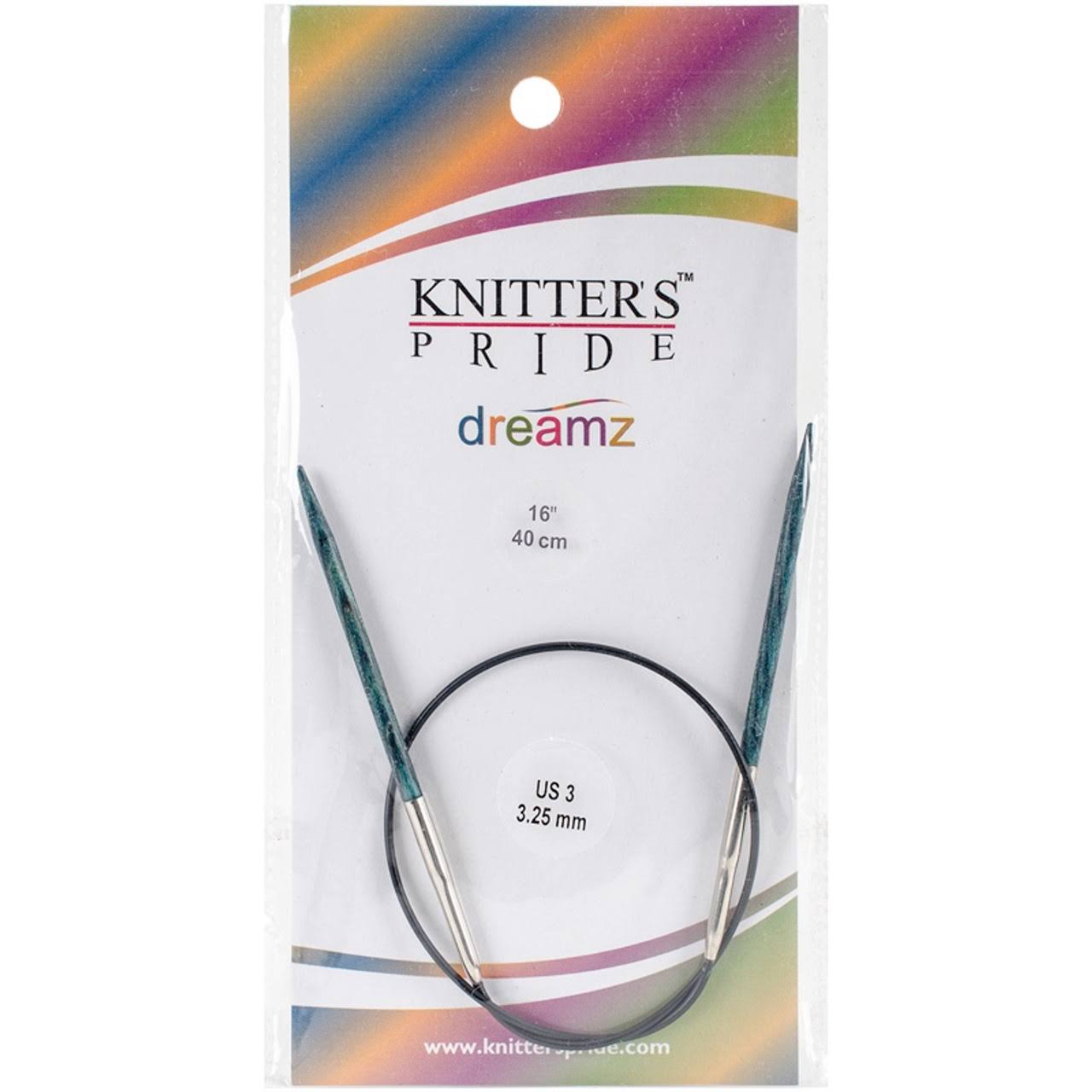 Knitters Pride Dreamz Circular Knitting Needles - 16", 3.25mm