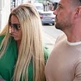 Katie Price arrives at court for sentencing after being warned she faces prison