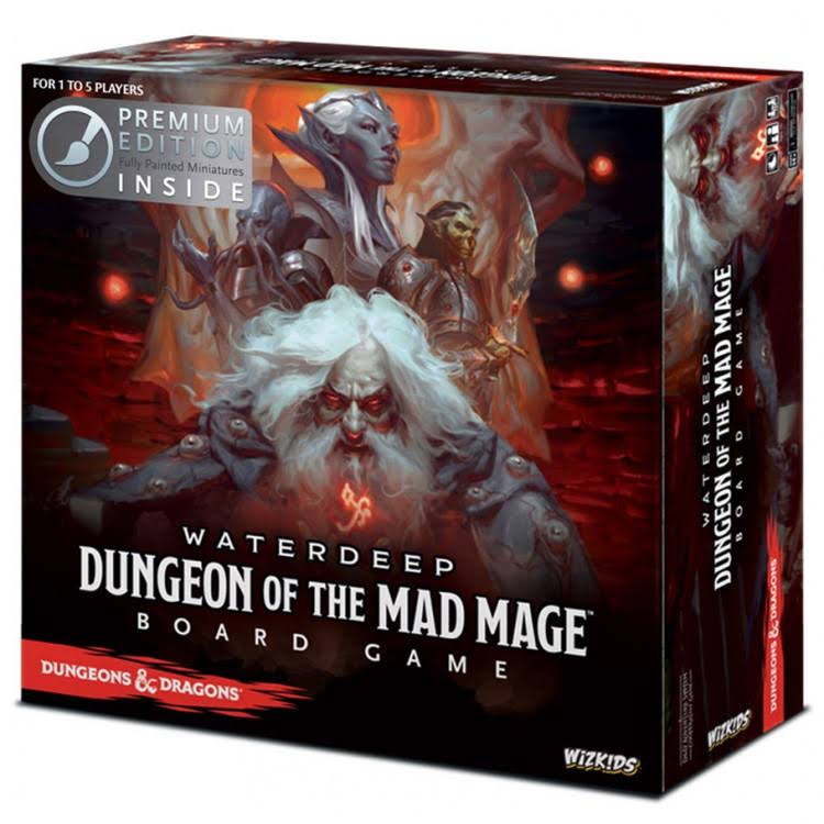 Wizkids WZK73591 Dungeons & Dragons of The Mad Mage Board Game Premium Edition