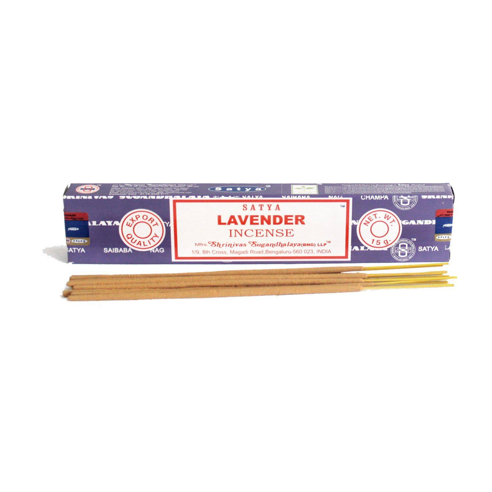 Satya Nag Champa Incense Sticks - Lavender, 15g
