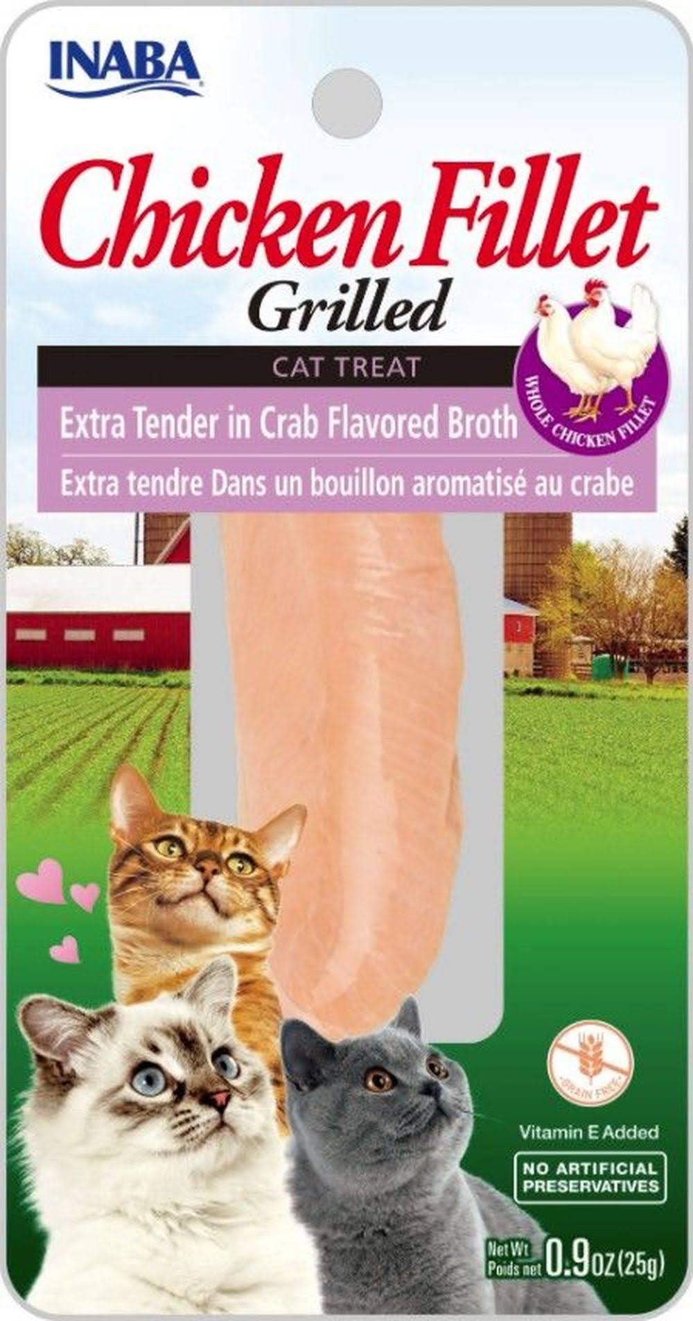 Inaba Chicken Fillet Grilled Cat Treat Extra Tender in Crab Flavored Broth (0.9oz)