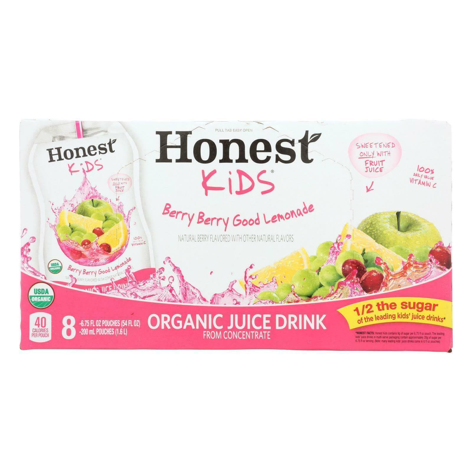 Honest Kids Organic Juice - Berry Berry Good Lemonade, 8ct, 6.75oz