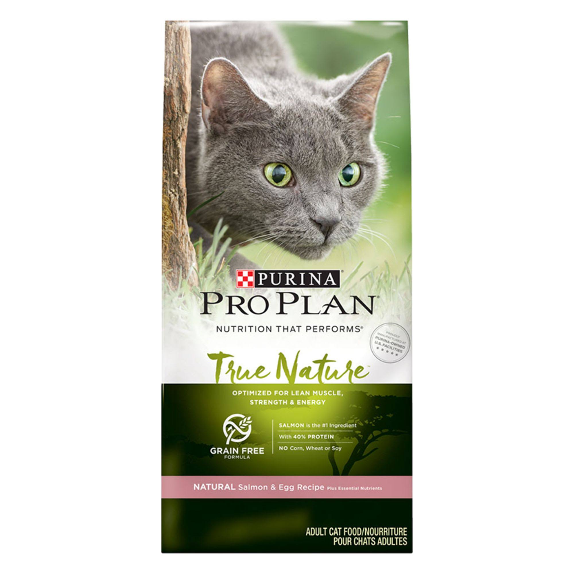Purina Pro Plan Grain Free, Natural Dry Cat Food, True Nature Natural Salmon & Egg Recipe - 1.5kg. Bag | Cats