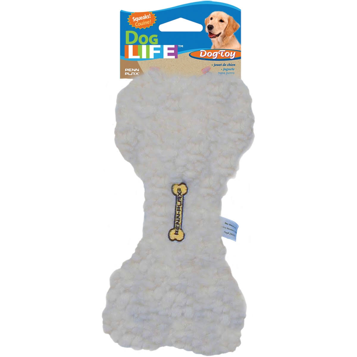 Penn-Plax Comfy Fleece Bone Dog Toy