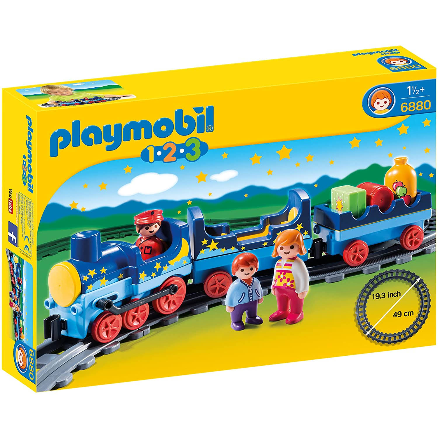 Playmobil 6880 123 Night Train With Track