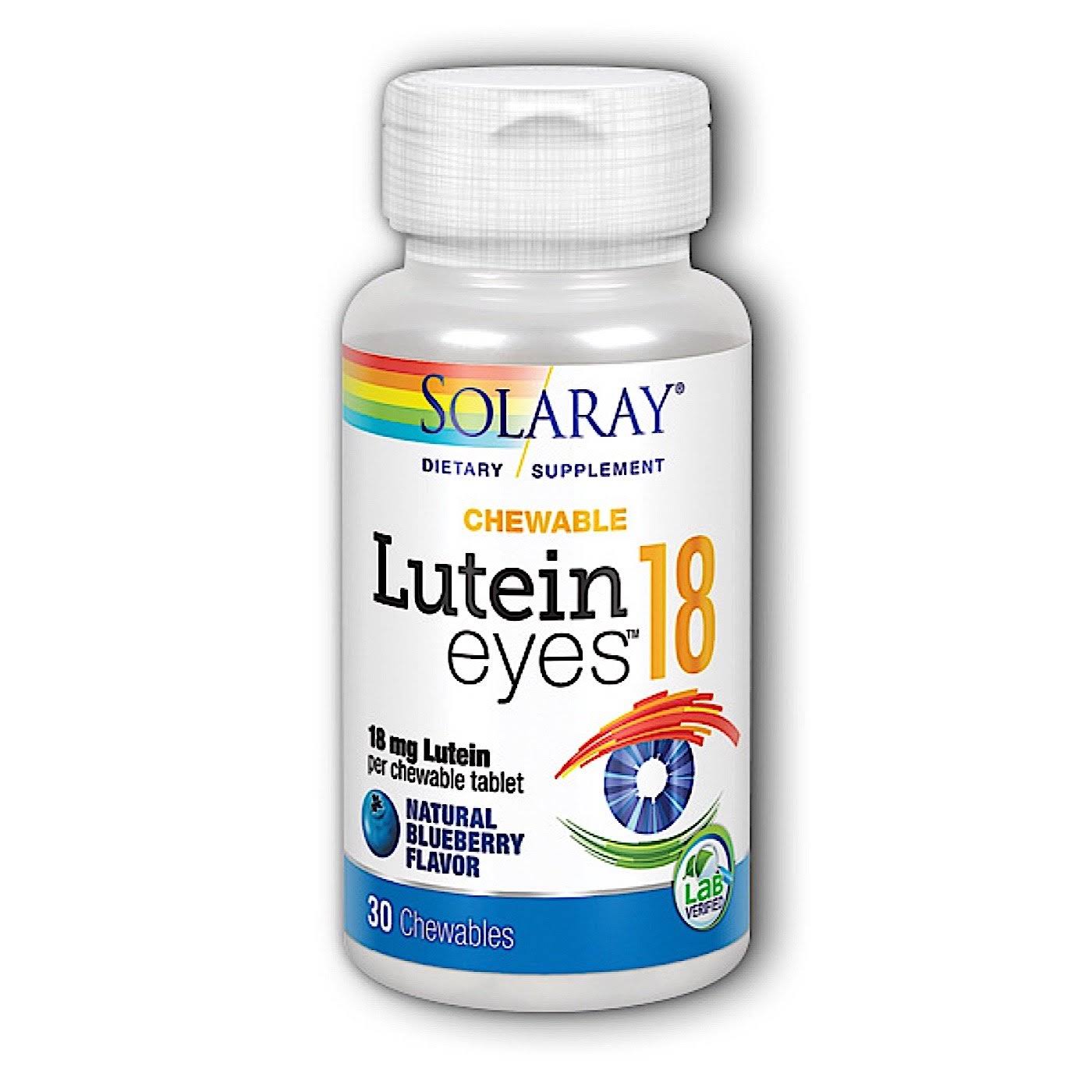 Solaray Lutein Eyes - 30 Blueberry Chewables