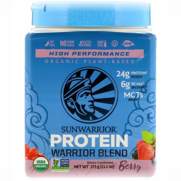 Sunwarrior Warrior Blend Raw Vegan Protein Supplement - Berry, 375g
