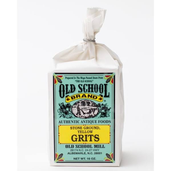 Old School Stone Ground Grits - Yellow Grits (32 Ounce)