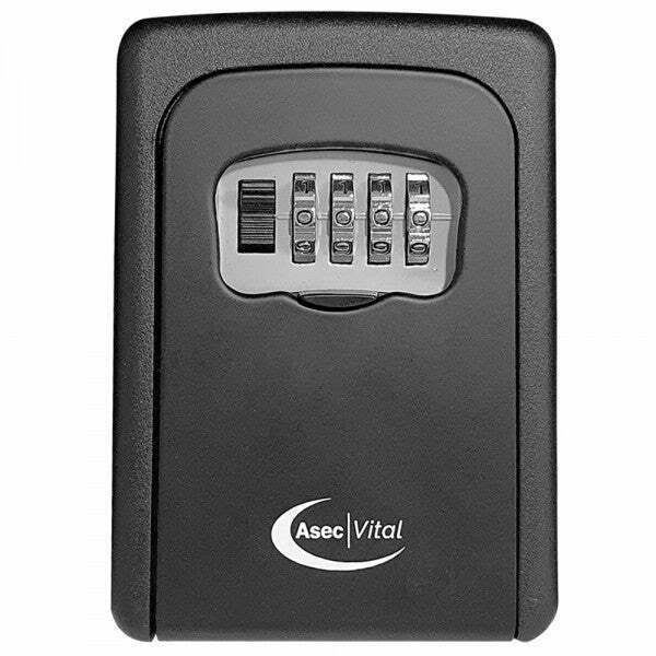 ASEC Vital 4 Wheel Combination Key Safe - Black