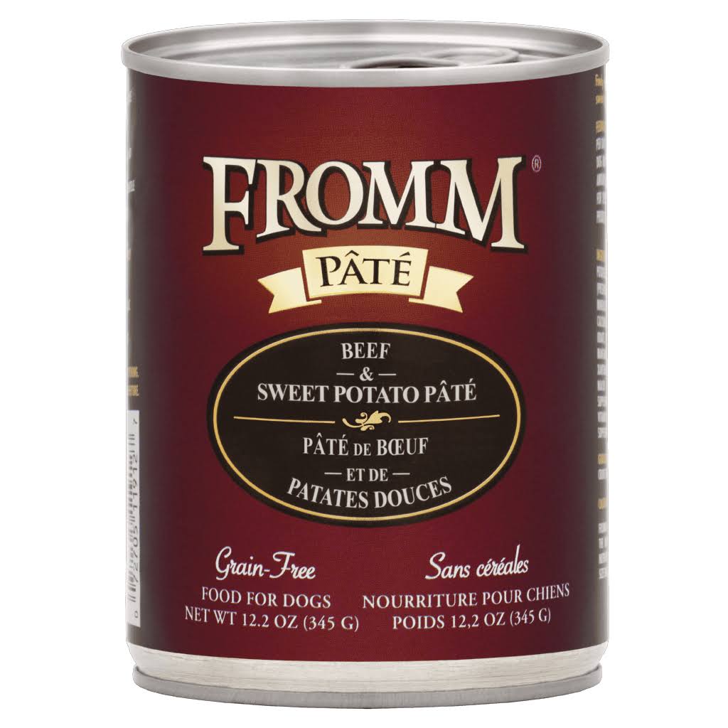 Fromm Beef & Sweet Potato Pate Canned Dog Food, 12.2-oz
