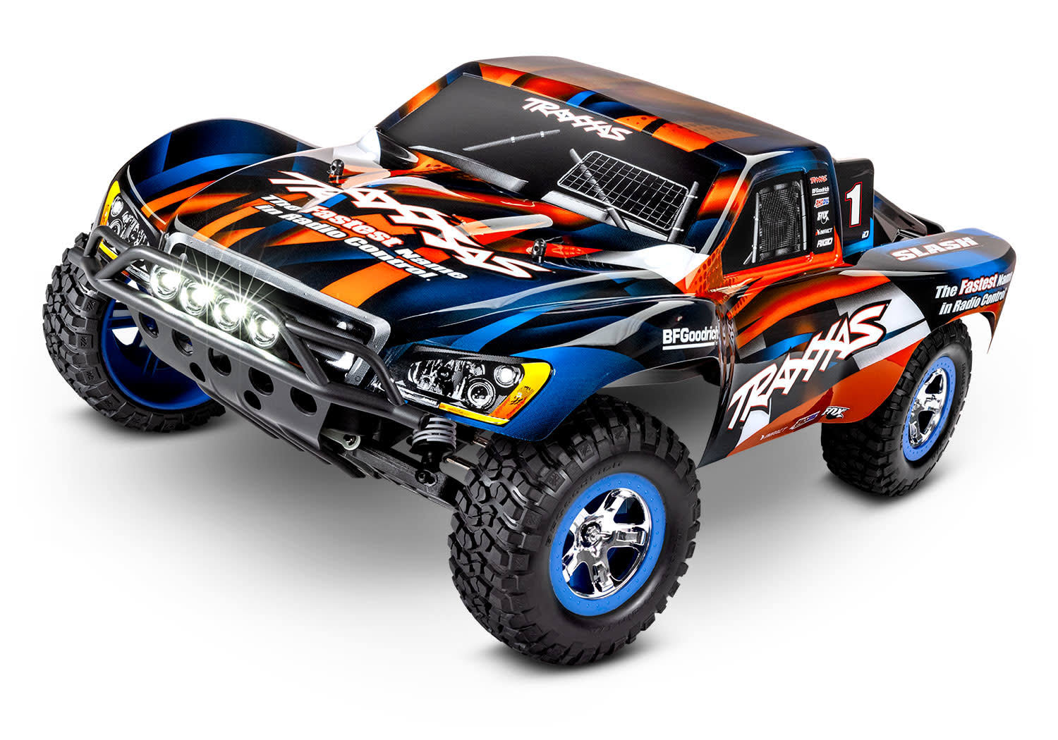 TRAXXAS TRA 58034-61-ORNG Slash: 1/10-Scale 2WD Short Course Racing Truck. Ready-To-Race with TQ 2.4GHz radio system, XL-5 ESC (fwd/rev), and LED