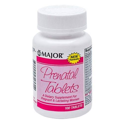 Major Prenatal Vitamins - 100 Tablets