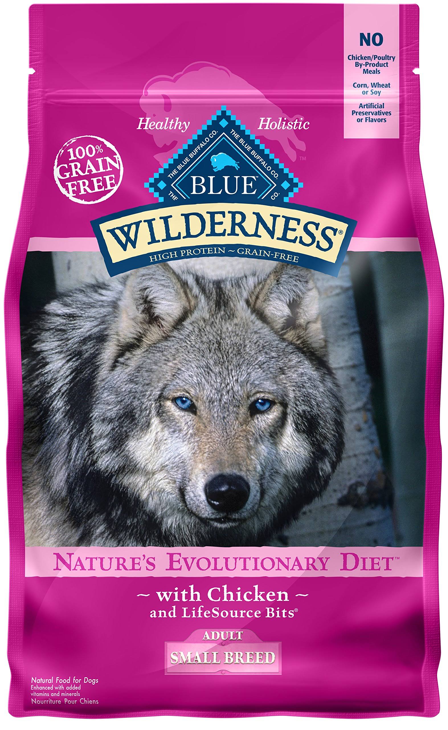 Blue Buffalo Wilderness Dry Adult Dog Food - Small Breed, Chicken Formula
