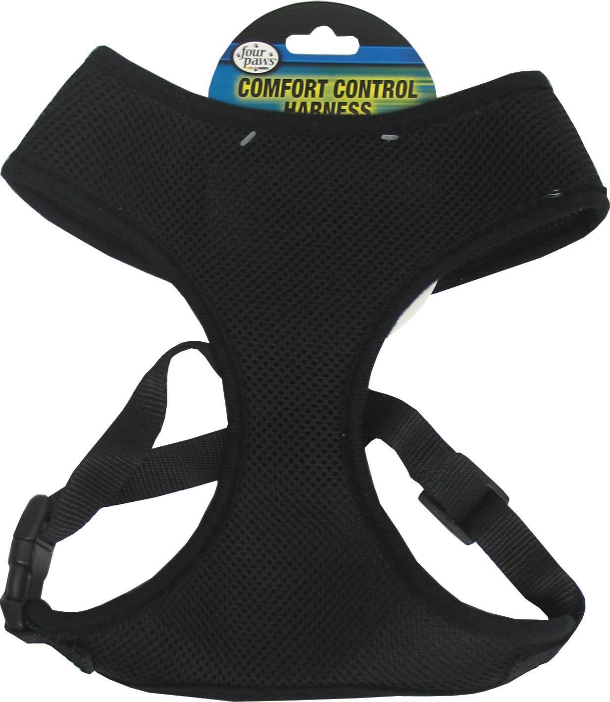 Four Paws Comfort Control Dog Harness - Black