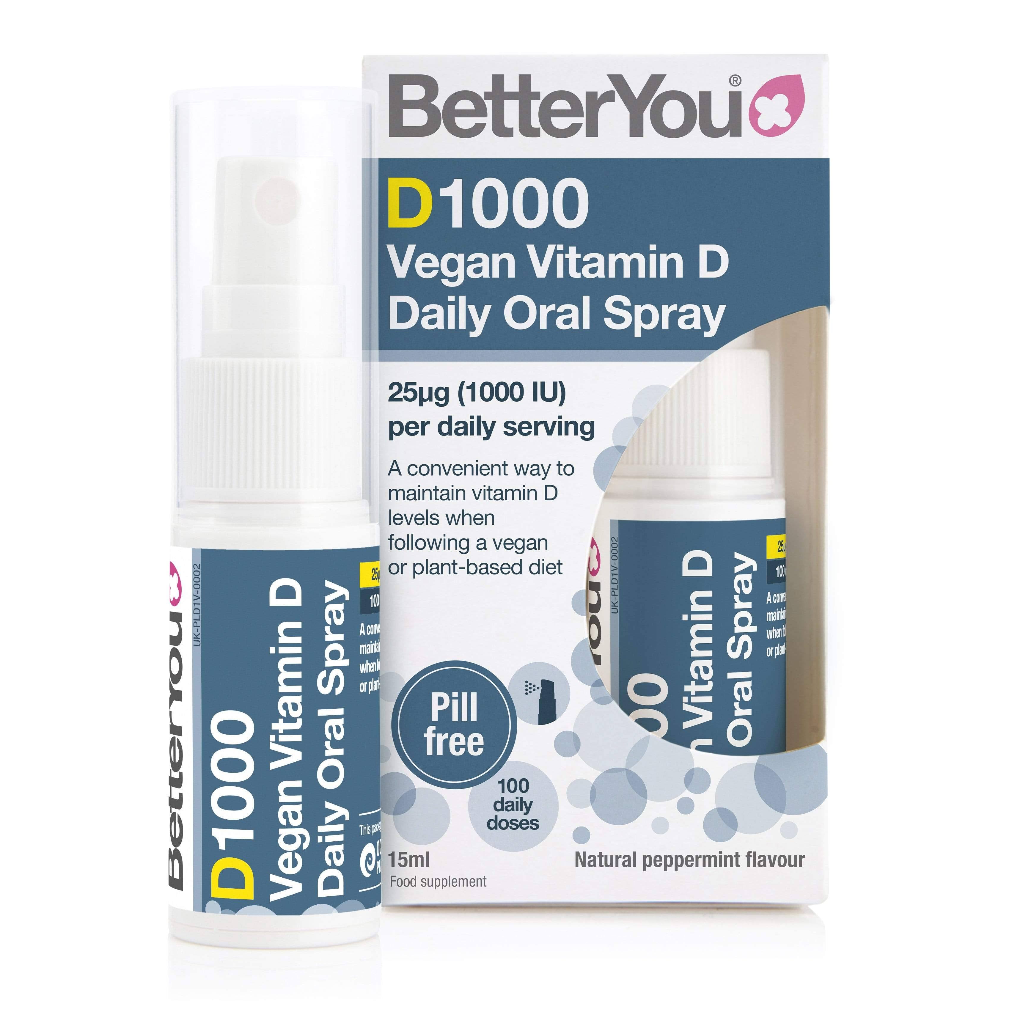 Dlux 1000 Vegan Vitamin D Oral Spray - 15 ml.