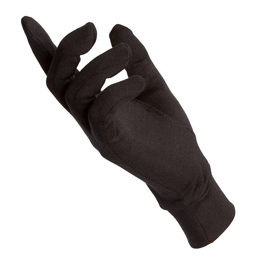 Steiner Pure Silk Thermal Ski Liner Inner Gloves - Black, Small