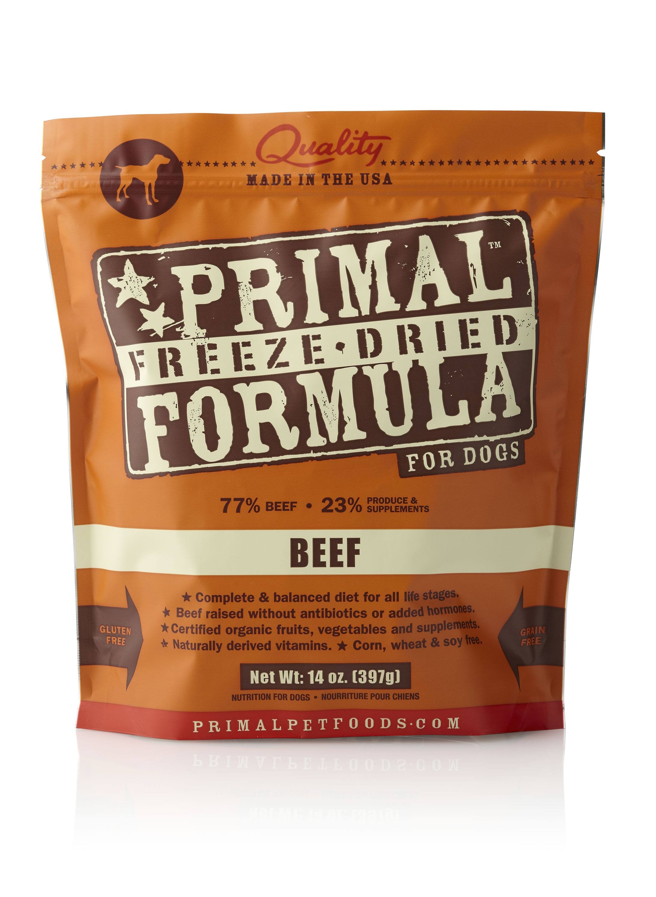 Primal Freeze Dried Formula for Dogs, Beef - 5.5 oz bag