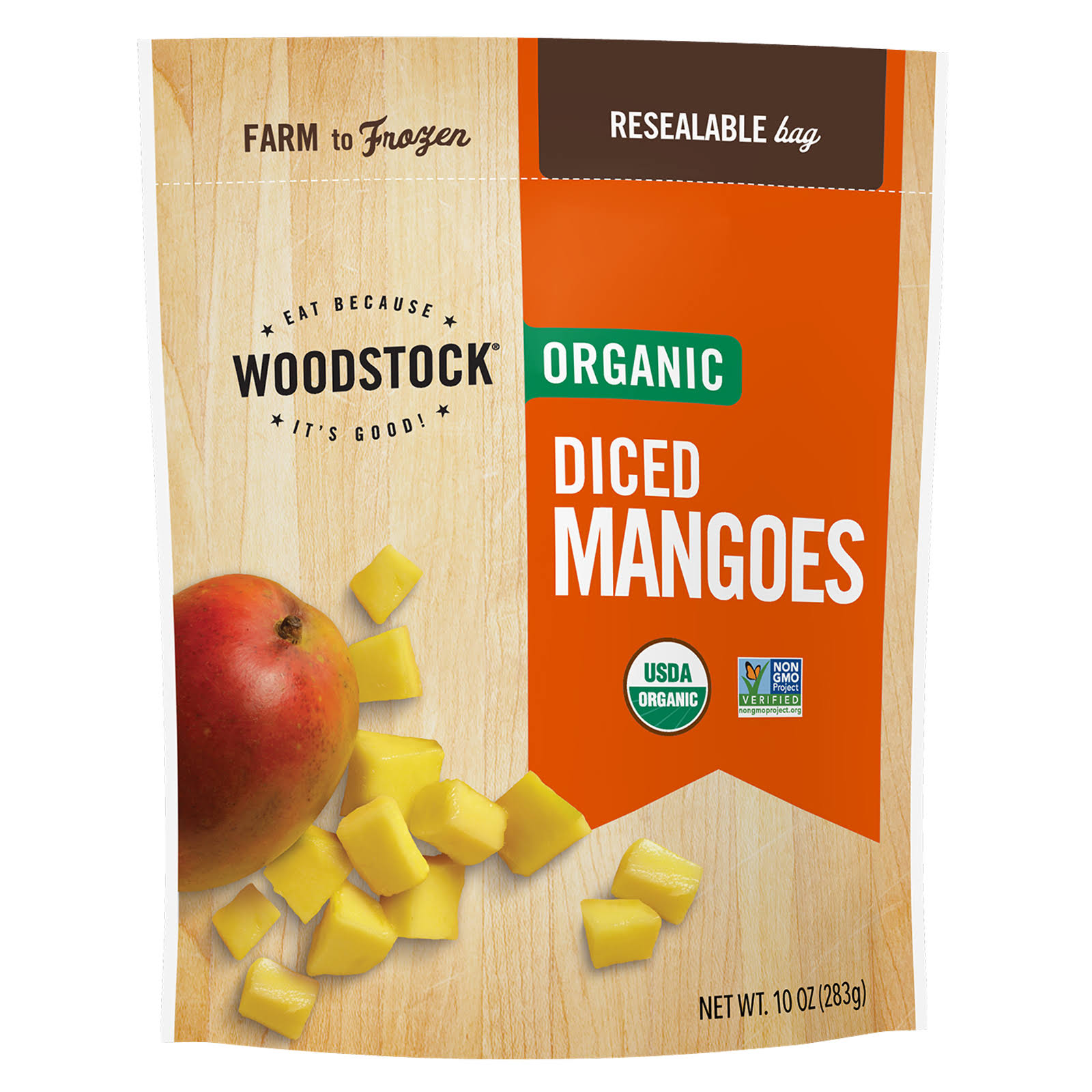 Woodstock Farms Organic Mangos - 10oz
