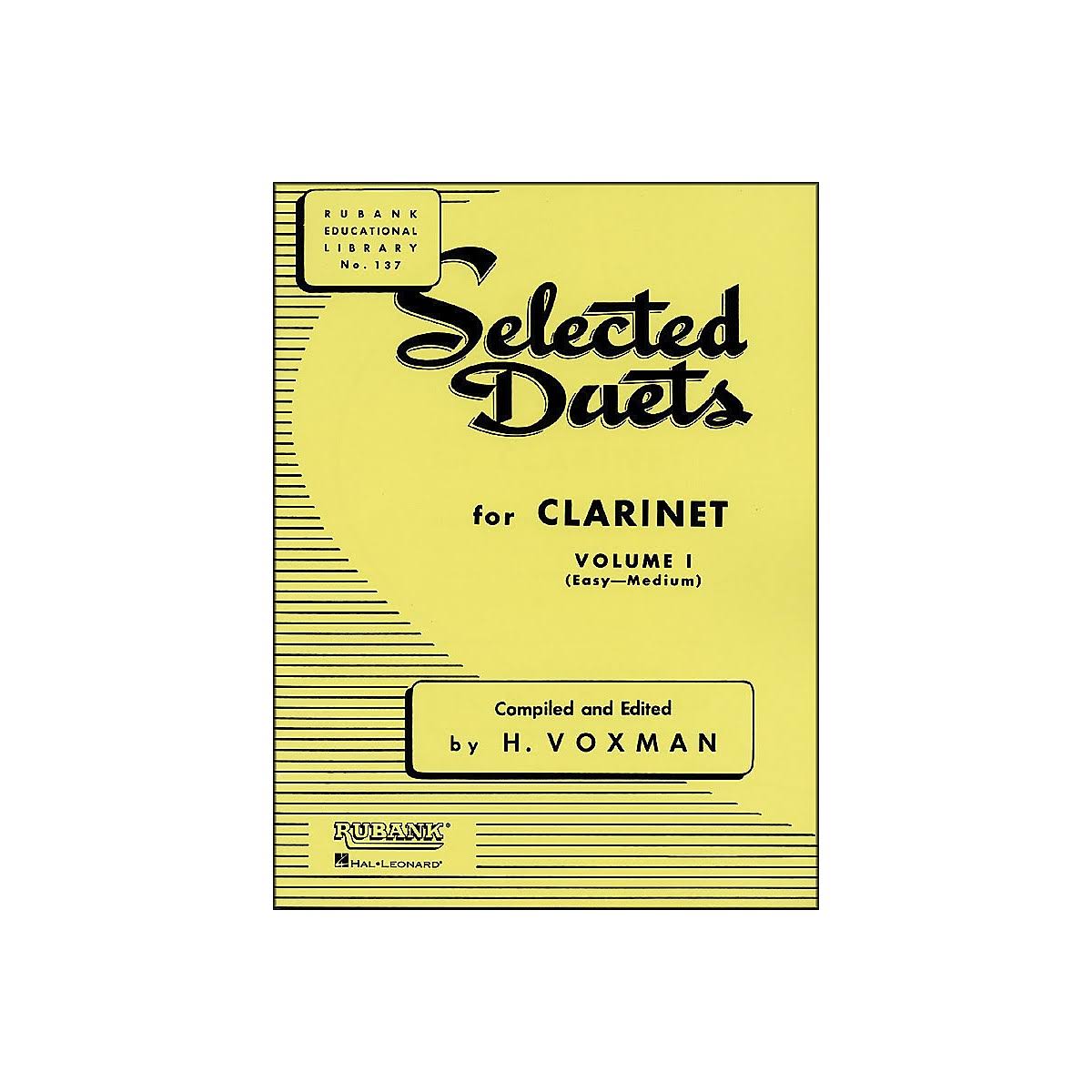 Selected Duets for Clarinet Volume 1: Easy to Medium - H. Voxman (ed)