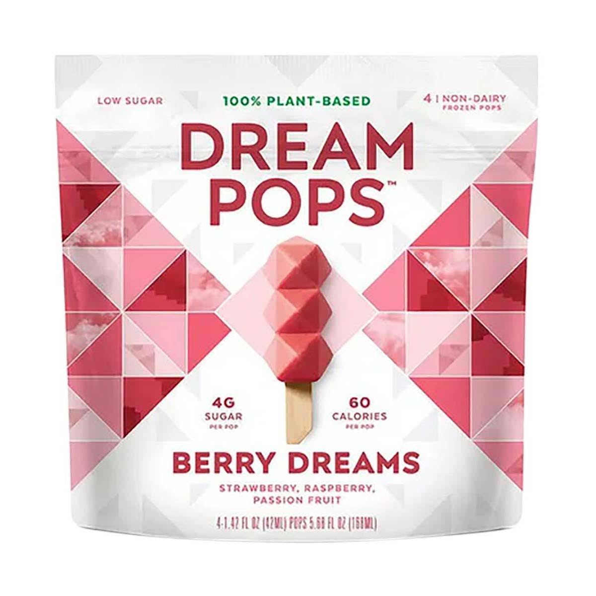 Dream Pops Frozen Pops, Berry Dreams - 4 pack, 1.42 fl oz pops
