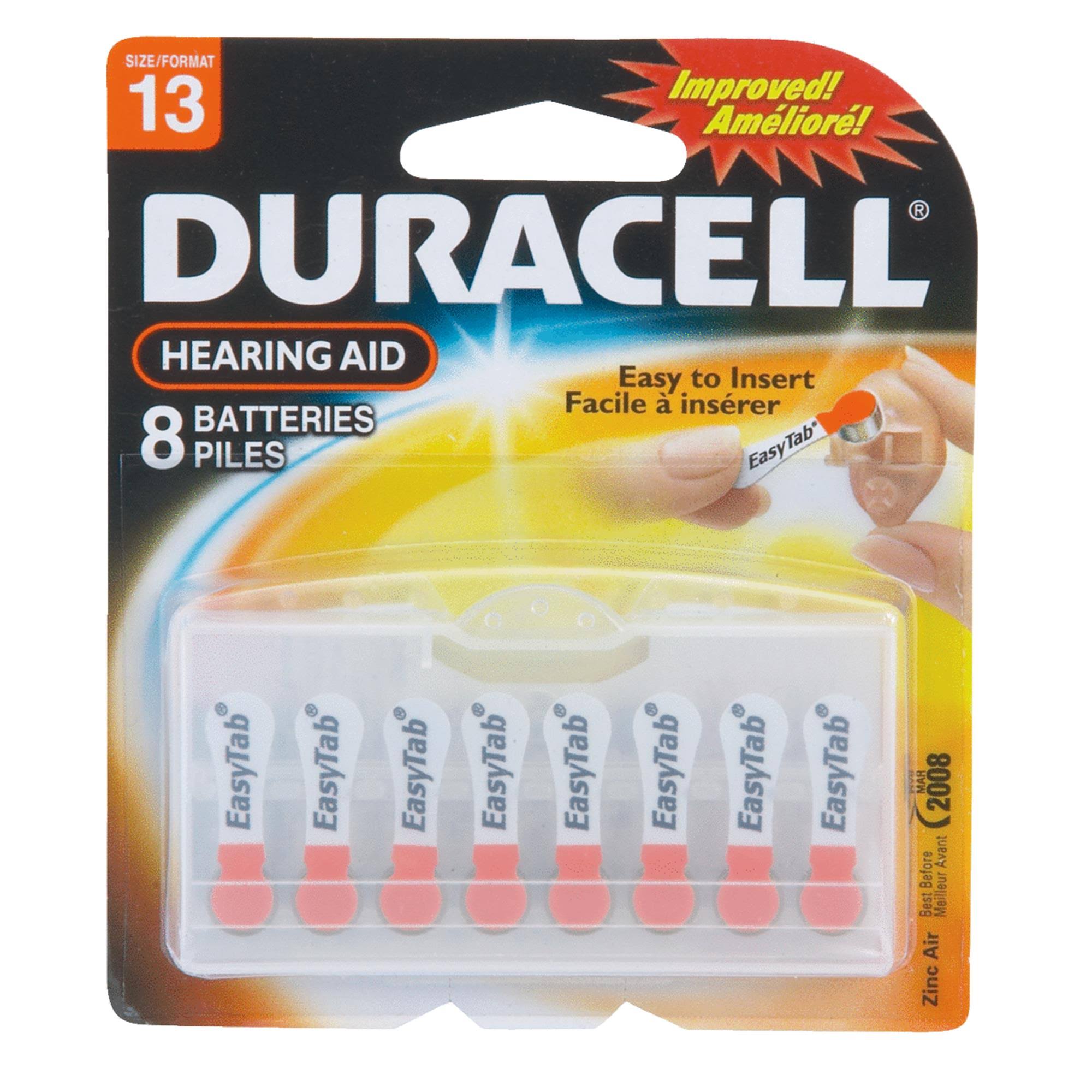 Duracell Hearing Aid Batteries - 8 Batteries