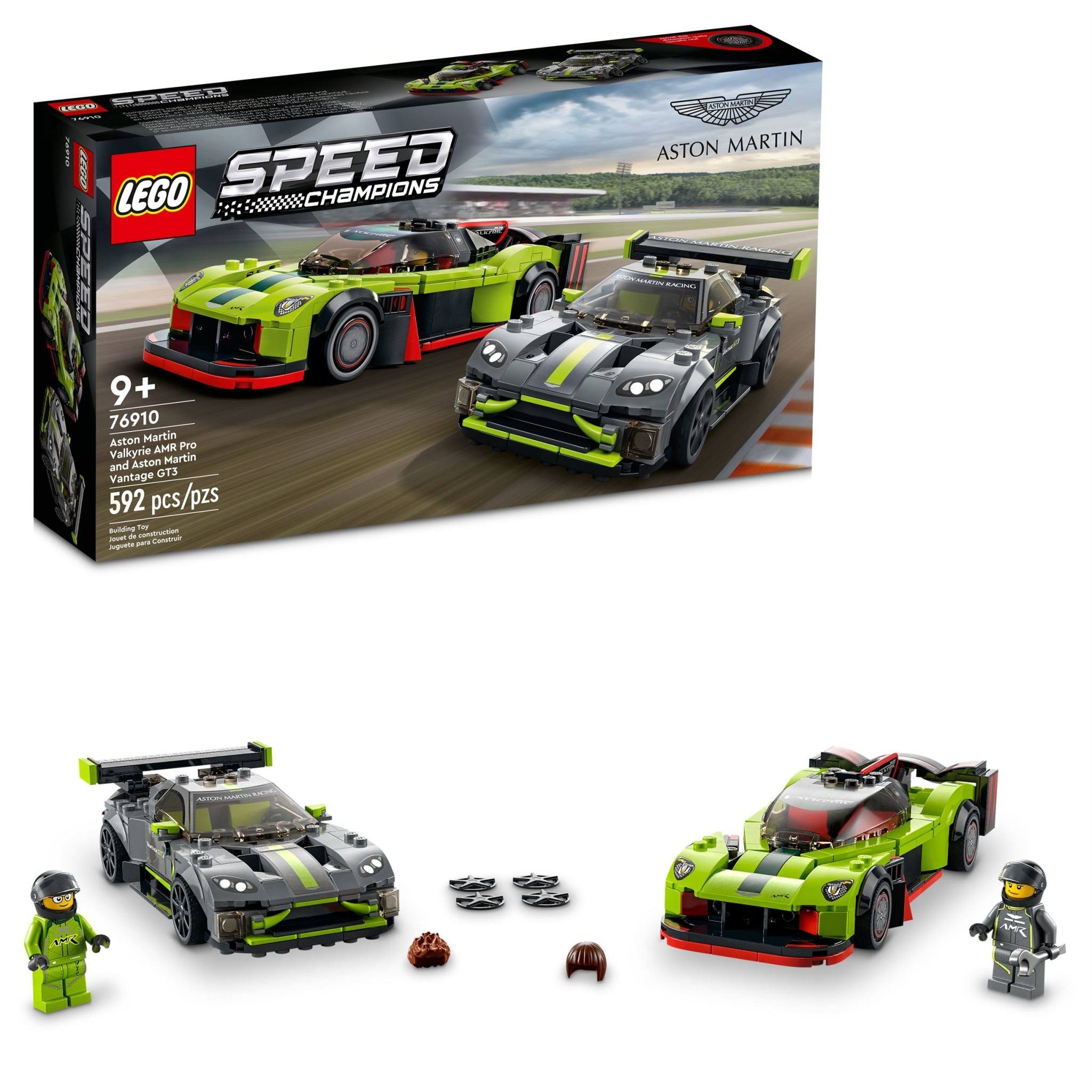 LEGO Speed Champions Aston Martin Valkyrie Amr Pro and Aston Martin
