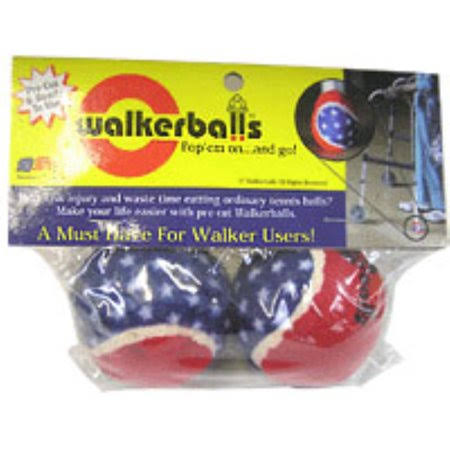 Patriotic Walker Balls - Red, White and Blue, 1 Pair