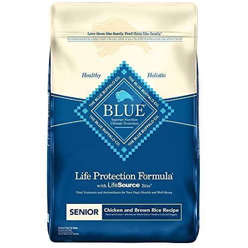 Blue Buffalo Life Protect Senior Dry Dog Food - 15lbs, Chicken and Brown Rice