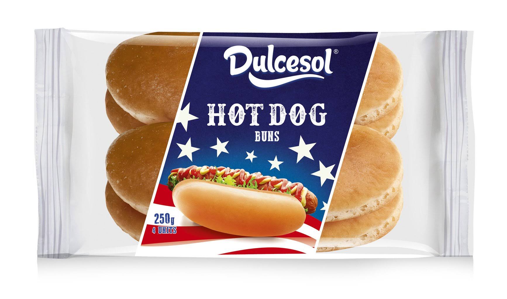 Dulcesol - 4 Hot Dog Rolls 250g