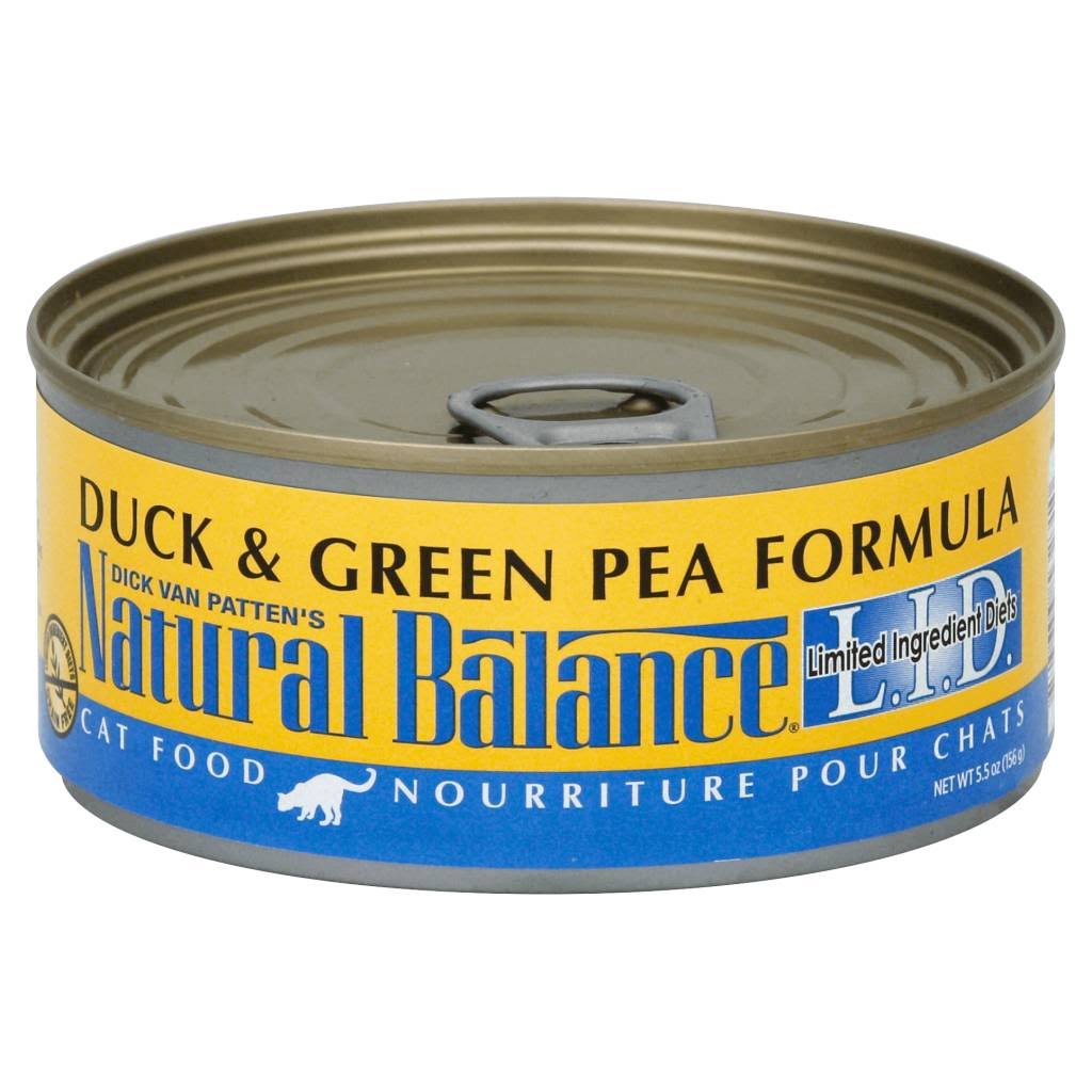 Natural Balance LID Grain Free Canned Cat Food - Duck & Green Pea