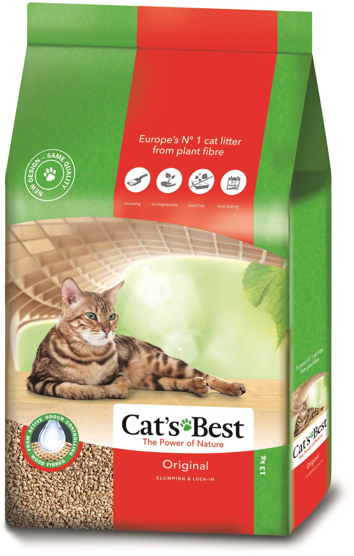 Cats Best Original (okoplus) Clumping Cat Litter 13kg (30L)