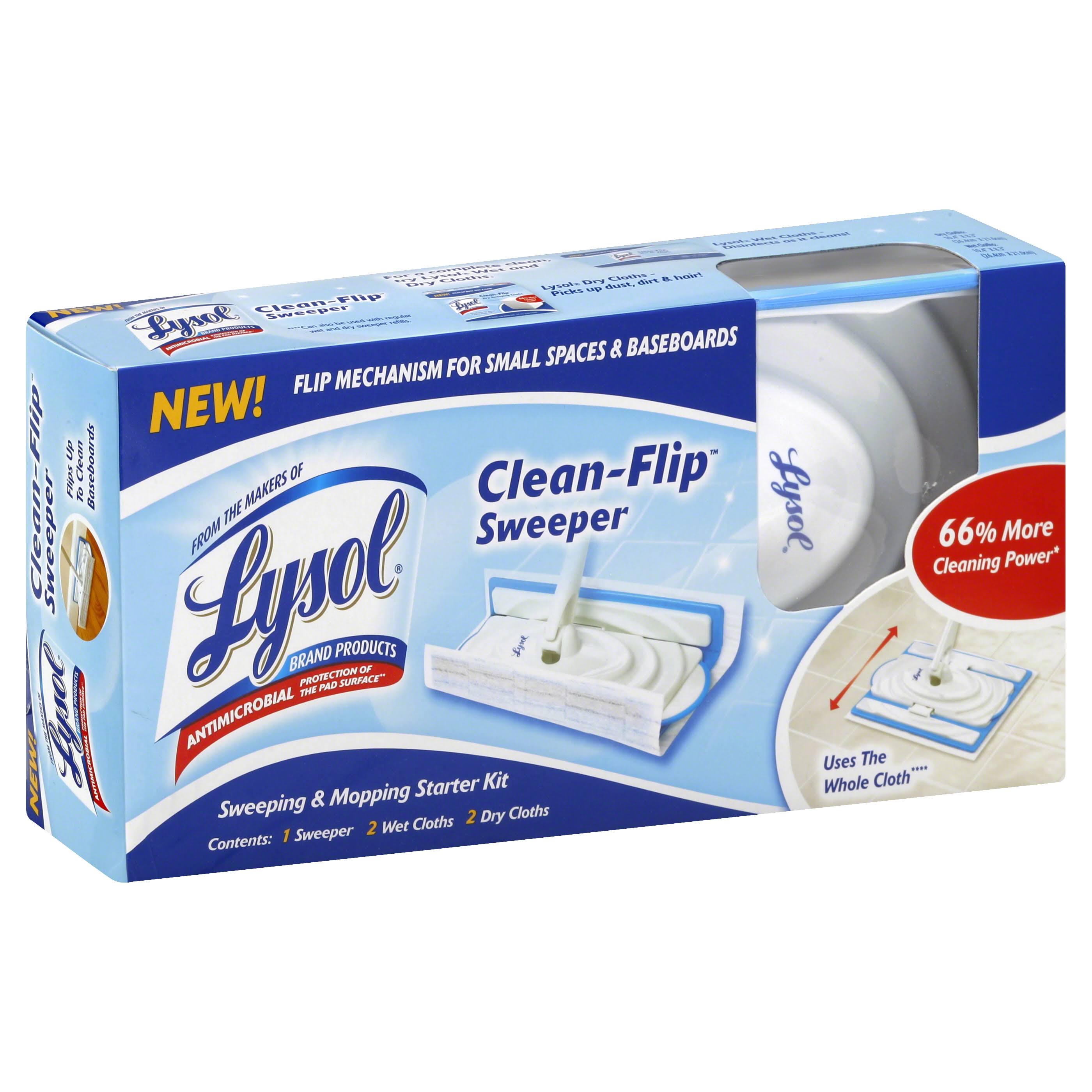 Lysol Clean-Flip Sweeper Starter Kit