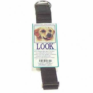 Petmate 20810 Nylon Adjustable Dog Collar - Black, 1" x 26"