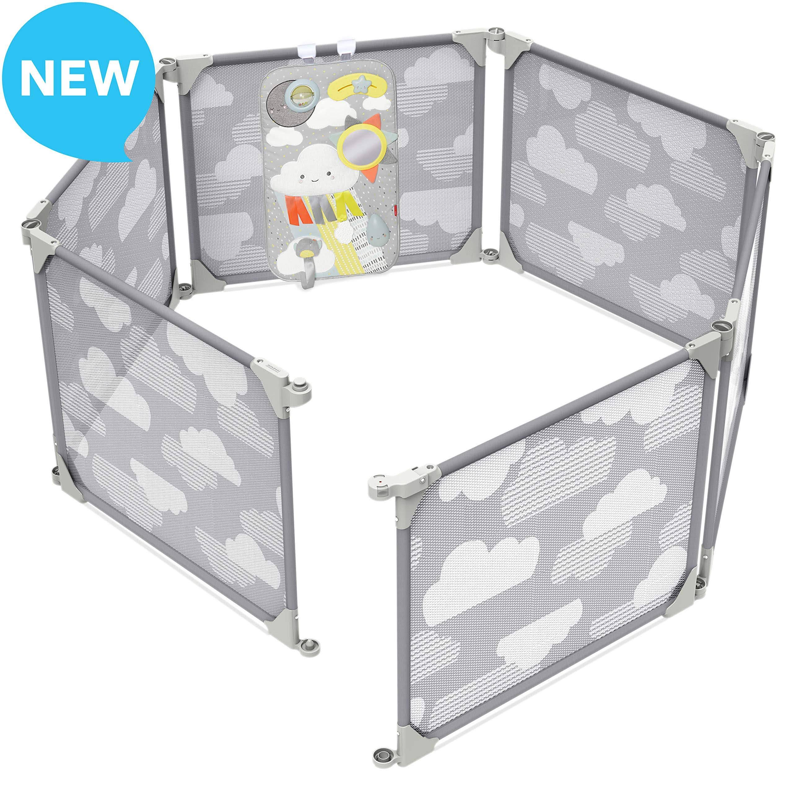 Skip Hop Expandable Wall Mounted Baby Playpen - Silver